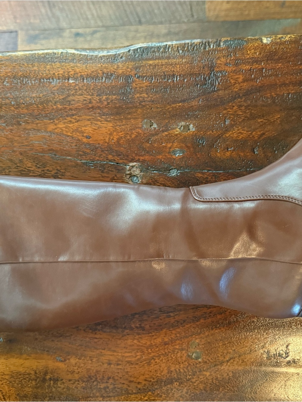 J. Crew Tall Leather Riding Boots in Chestnut Brown - Picture 4 of 10